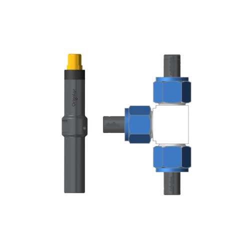 OrigAccess - Swagelok 3 électrodes ø12.7 / 1/2" (matière PFA) avec sonde T°C intégrée