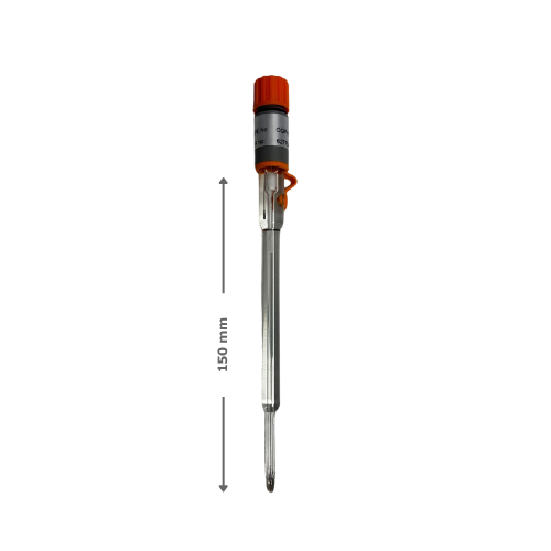 OrigaSens - Electrode de verre pH combinée longue Ref. Ag/AgCl | 3M KCl - AgCl sat. | pH 0-12 | ø5 | 150mm  (Type XC161-9) 