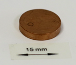 OrigaTip - Copper Sample Pellet ø15x3