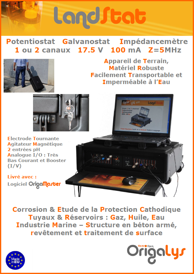 Brochure du Potentiostat Galvanostat Impédancemètre Landstat