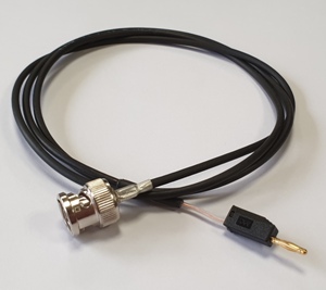 Origaccess - Cable BNC-Banana ø2 Negro 1m