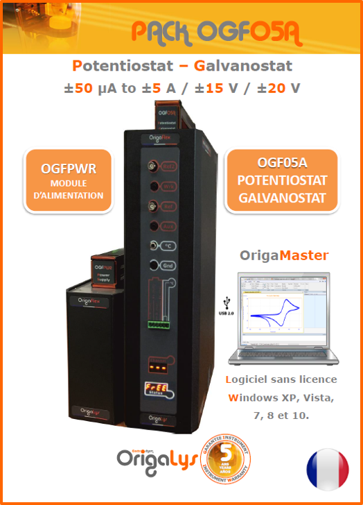 Brochure Orgailys pour le Potentiostat Galvanostat OGF500