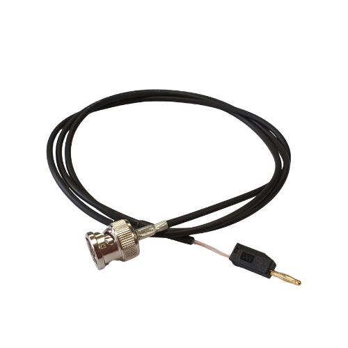 Origaccess - Cordon renforcé banane mâle ø2 - BNC - 1m - Noir